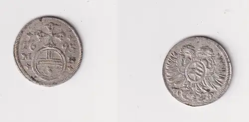 kleine Silber Münze Österreich 3 Pfennig Schlesien 1679 f.vz (166057)