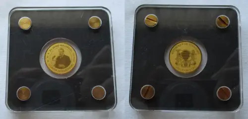 Gold 1/500 Unze 3000 Franc Republik Tschad 30 Jahre Mauerfall 2019 (167691)