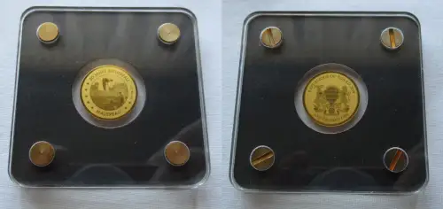 Gold 1/500 Unze 3000 Franc Republik Tschad 30 Jahre Mauerfall 2019 (169451)