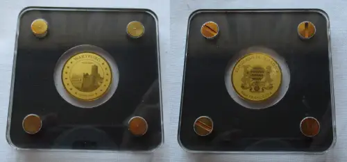 Gold 1/500 Unze 3000 Franc Republik Tschad Wartburg Thüringen 2020 (167656)
