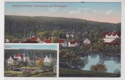 53874 Ak Schloß Fröhliche Wiederkunft mit Wolfersdorf 1927