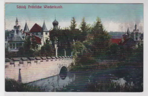 58480 Ak Schloss Fröhliche Wiederkunft Wolfersdorf 1919