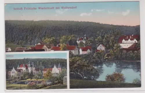 59214 Ak Schloß Fröhliche Wiederkunft mit Wolfersdorf 1928