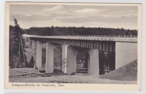 907188 Ak Zeitzgrundbrücke bei Stadtroda in Thüringen 1940