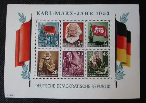4 x DDR Block 8 & 9 A und B (Karl Marx) Postfrisch ** (108976)