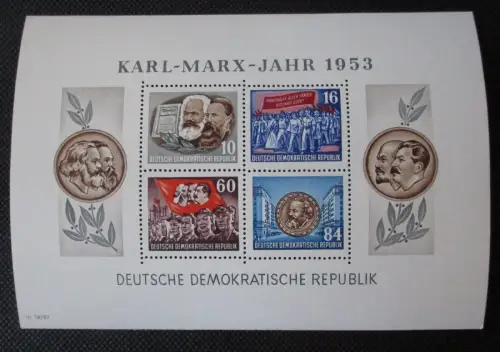 4 x DDR Block 8 & 9 A und B (Karl Marx) Postfrisch ** (108976)