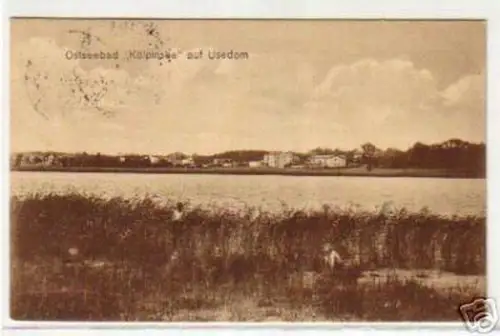 08881 Ak Ostseebad "Kölpinsee" auf Usedom 1922