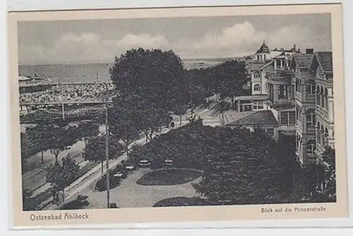 61988 Ak Ostseebad Ahlbeck Blick auf die Prinzenstrasse um 1920