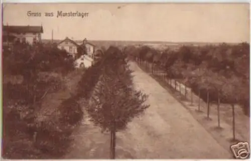 13899 Ak Gruss aus Munsterlager 1918