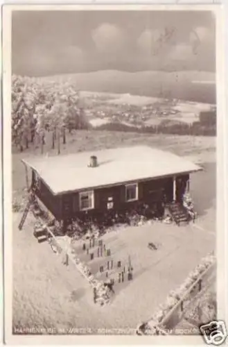 00716 Ak Hahnenklee im Winter Schutzhütte 1929