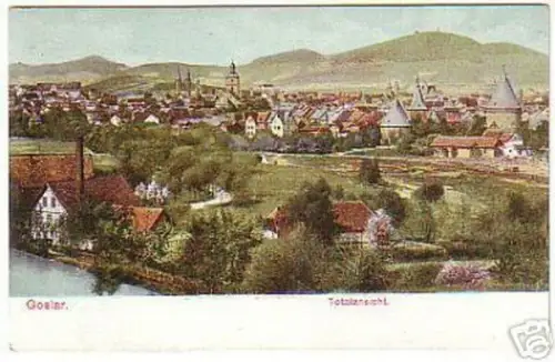 13494 Ak Goslar am Harz Totalansicht um 1910