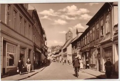28338 Ak Parchim in Mecklenburg Strassenansicht 1961
