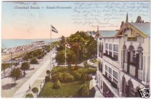 29738 Ak Ostseebad Bansin Strand Promenade 1934