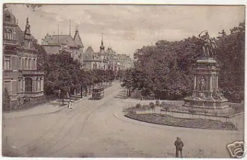 07640 Ak Hannover Kriegerdenkmal mit Hohenzollernstraße