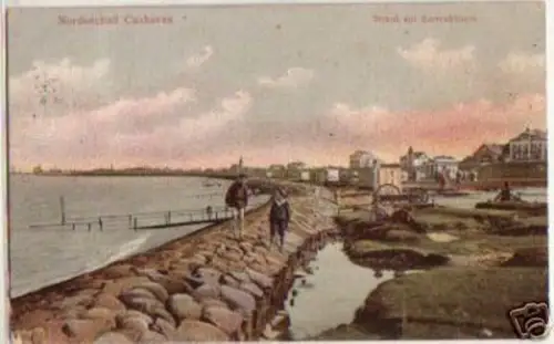 15791 Ak Nordseebad Cuxhaven Karrenbäder 1909