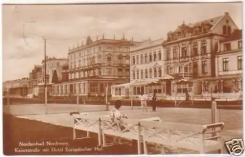 09216 Ak Nordseebad Norderney Kaiserstrasse 1926