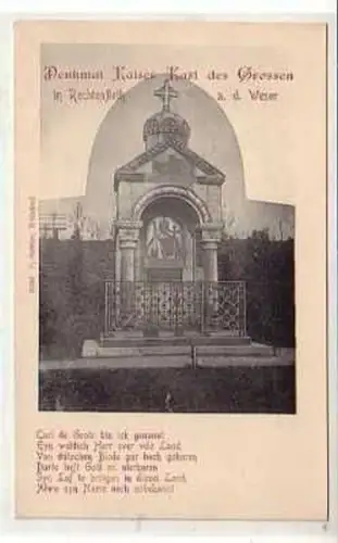 40459 Ak Denkmal in Rechtenfleth an der Weser um 1900