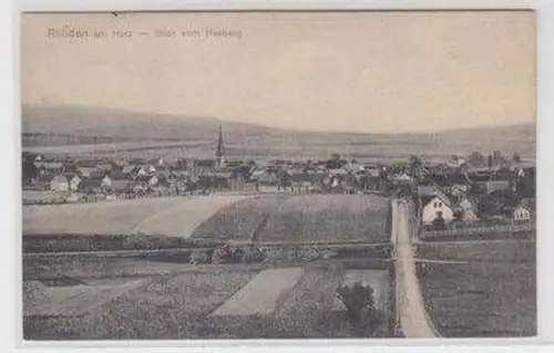 08522 Ak Rhüden am Harz Blick vom Heeberg 1915