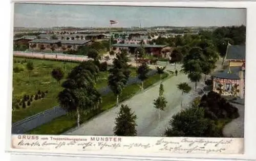 41670 Ak Gruß vom Truppenübungsplatze Munster 1910