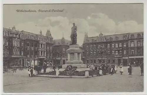 43878 Feldpost Ak Wilhelmshaven Bismack-Denkmal 1917