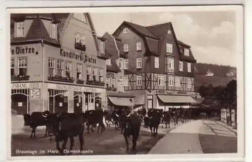 38406 Ak Braunlage im Harz Konditorei Dietze um 1930
