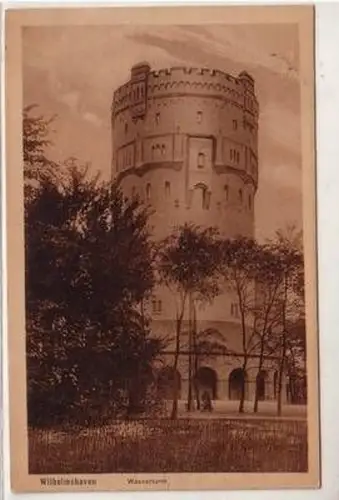 47516 Ak Wilhelmshaven Wasserturm 1917