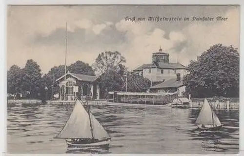 23544 Ak Gruß von Wilhelmstein im Steinhuder Meer um 1910
