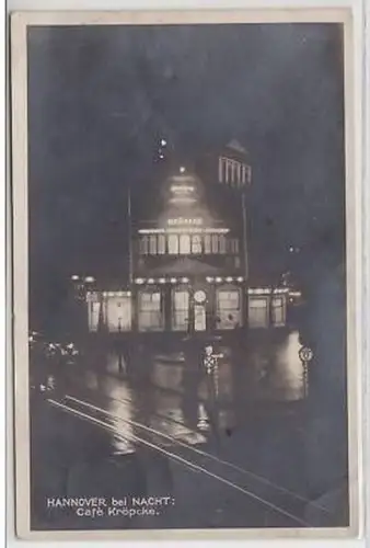 26479 Ak Hannover bei Nacht Café Kröpcke 1929