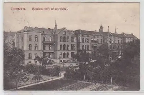 54697 Ak Hannover Henriettenstift (Gartenseite) 1908