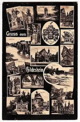 53650 Mehrbild Ak Gruß aus Hildesheim Stadtansichten 1934