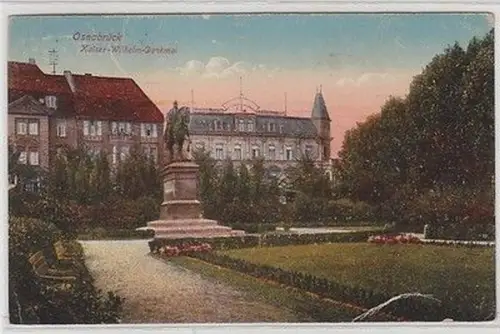 59754 Ak Osnabrück Kaiser Wilhelm Denkmal 1926