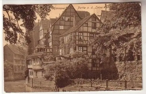 61687 Ak Hannover Partie an der Leine 1916