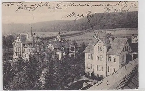 61656 Ak Bad Pyrmont christliches Hospiz 1911