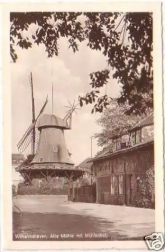 24420 Ak Wilhelmshaven alte Mühle mit Mühlenhof um 1940
