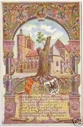 25139 Künstler Ak Braunschweig mit Reim 1914