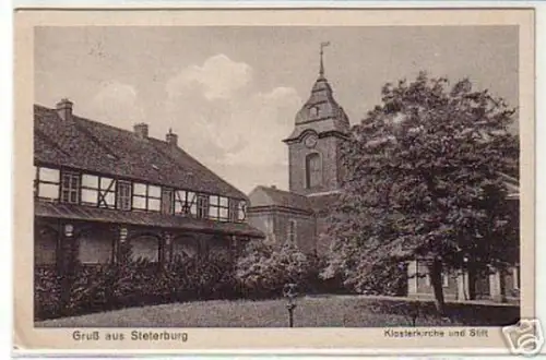 00400 Ak Gruß aus Steterburg Klosterkiche und Stift1930
