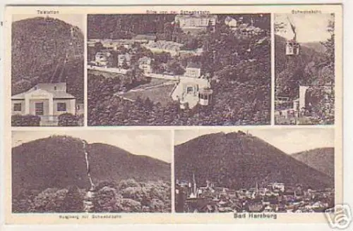10241 Mehrbild Ak Bad Harzburg Schwebebahn usw. 1937