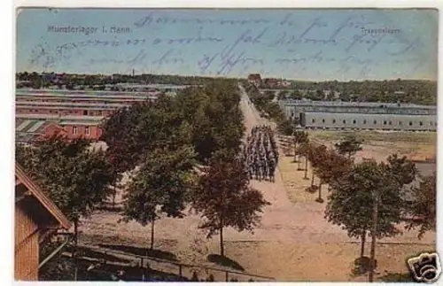 29876 Ak Munsterlager in Hannover Truppenlager 1914