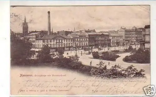 27229 Ak Hannover Georgstraße mit Victoria Hotel 1899