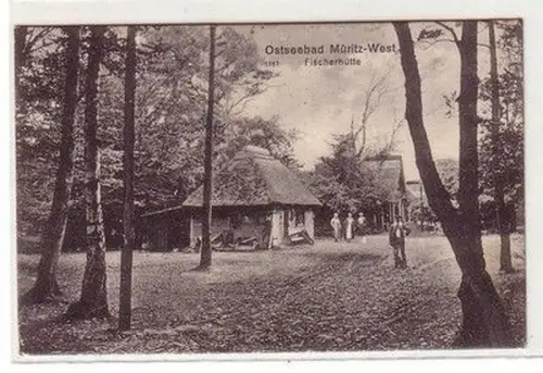 60770 Ak Ostseebad Müritz West Fischerhütte um 1910