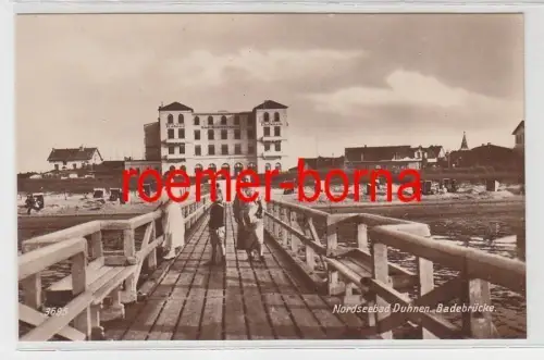 10324 Ak Nordseebad Duhnen Badebrücke um 1930