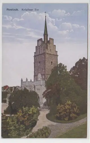 16350 Ak Rostock Kröpeliner Tor um 1920