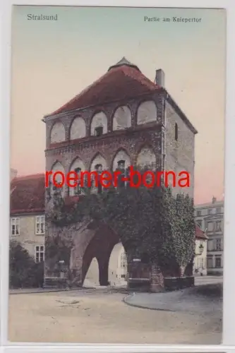73279 Ak Stralsund Partie am Kniepertor 1909