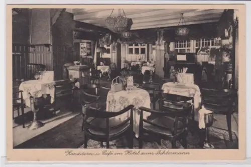 95430 Ak Braunlage Konditorei und Café im Hotel zum Achtermann Innenansicht