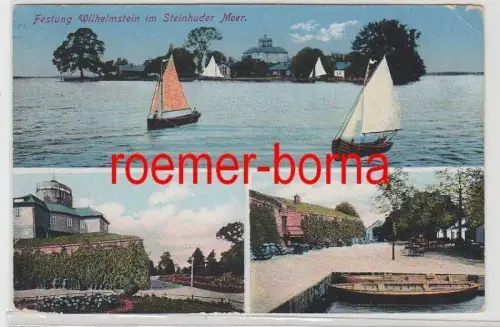83009 Mehrbild Ak Festung Wilhelmstein im Steinhuder Meer 1916