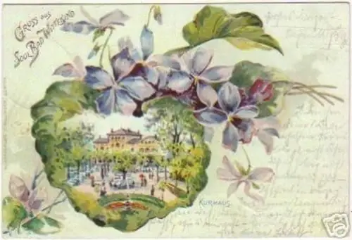 18575 Ak Lithographie Gruß aus Sool Bad Wittekind 1899
