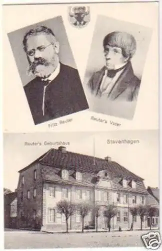 21225 Mehrbild Ak Stavenhagen Reuter´s Geburtshaus 1910