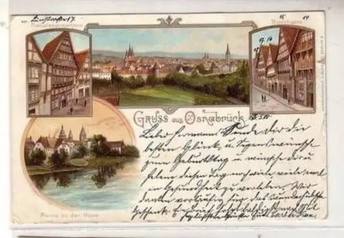 52725 Mehrbild Ak Gruß aus Osnabrück 1900