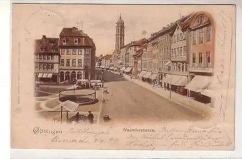 50598 Ak Göttingen Weenderstrasse mit Geschäften 1899