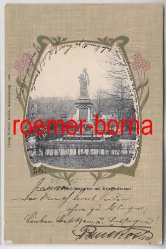 81860 Ak Celle Schlossgarten mit Kriegerdenkmal 1905